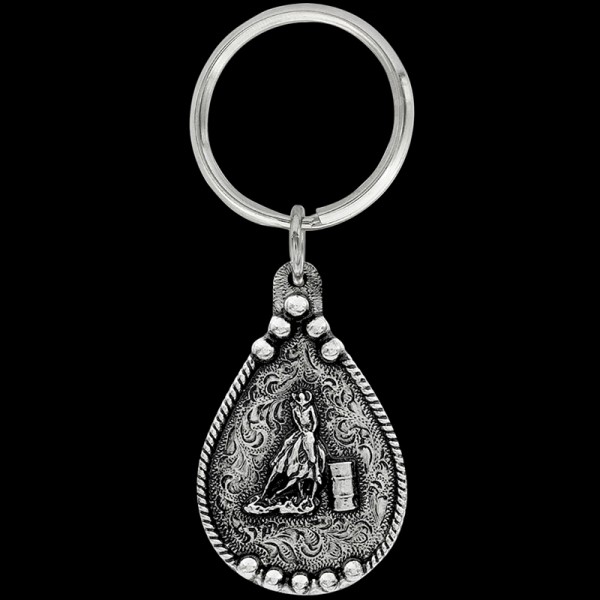 Capture the thrill of barrel racing with our Barrel Racing Keychain. Designed for horse enthusiasts and rodeo lovers alike, this finely crafted accessory is a perfect way to showcase your passion for the sport. 
